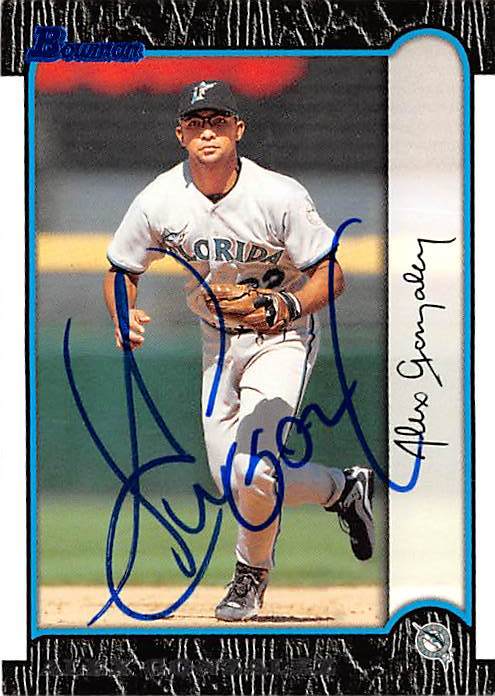 Alex Gonzalez autographed baseball card (Florida Marlins) 1999 Topps ...